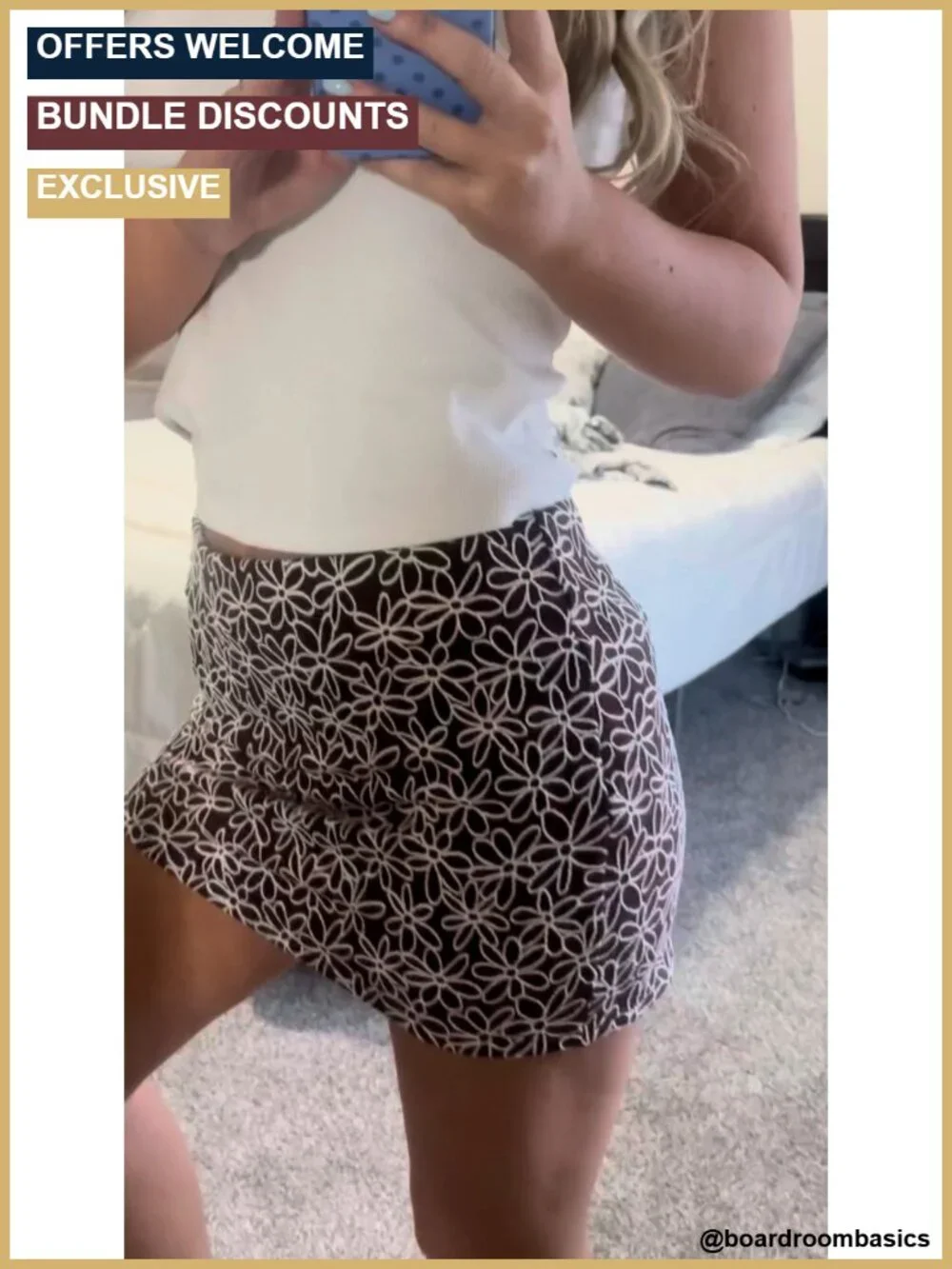 Striped Colorblock Pleated Mini Skort with Built-In Shorts High Waisted